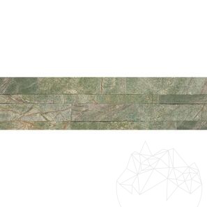 Облицовъчно 3D пано от мраморни тапети SKIN Rain Forest Green 60 х 15 см с 3М лепило на гърба