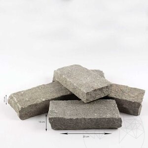 Цепени павета от шистов камък Кавала 20 x 10 x 3-5 см (1 тон = 9 -11 кв.м.)