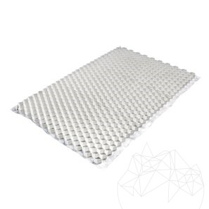 Бял хексагонален стабилизатор за чакъл и мозайки (CORE DRIVE) 1176 x 764 x 32 мм