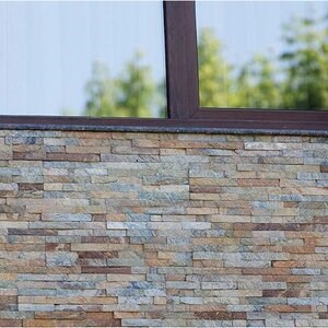 Облицовъчно пано за стена от бронзов кварцит 15 x 60 см