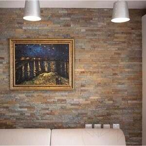 Облицовъчно пано за стена от бронзов кварцит 15 x 60 см