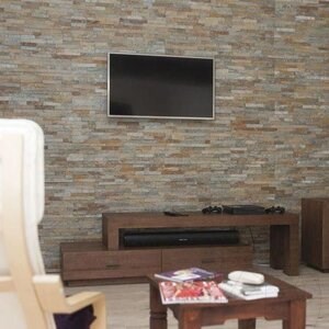 Облицовъчно пано за стена от бронзов кварцит 15 x 60 см