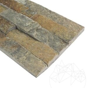 Облицовъчно пано за стена от бронзов кварцит 15 x 60 см