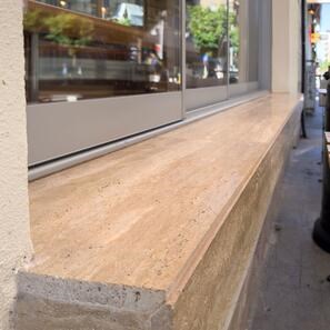 Фладерно рязани фаши травертин Романо (с епоксидна смола) 2 см