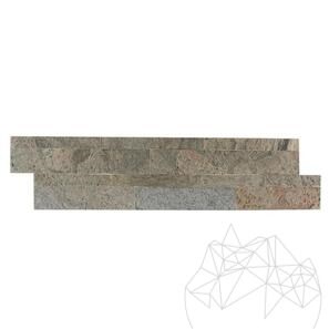 Облицовъчно пано от каменни тапети SKIN Jeera Green 60 х 15 см