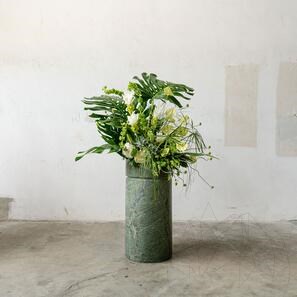 Мивка за баня от емералд мрамор Теос