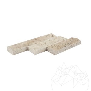 Многоцветен травертин глиц 7.5 см x L x 2.2 см