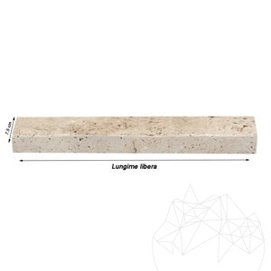 Многоцветен травертин глиц 7.5 см x L x 2.2 см