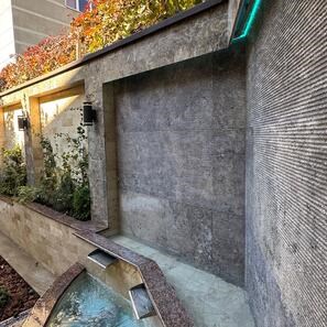 Фладерно рязан релефен травертин Силвър 120 x 60 x 2 см 