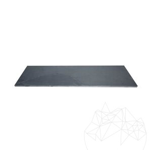 Стъпало от цепен шистов камък Неро 120 x 33 x 2 см