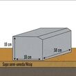 Бордюр от травертин Класик 10 x 10 x 50 см (скосен 1L)
