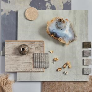 Travertin Silver Cross Cut French Pattern Set Polisat 1.2 cm - Proiect Special