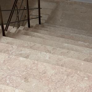 Стъпало от полиран мрамор Розалина 120 x 30 x 2 см