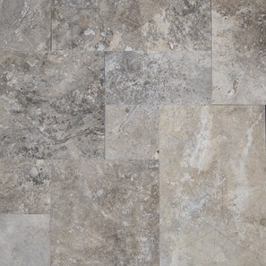 Travertin Silver Cross Cut French Pattern Set Polisat 1.2 cm - Proiect Special