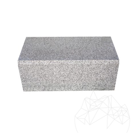 Гранитен бордюр Бианко Сардо (разян и скосен 1L) 20 x 25 x 50 см