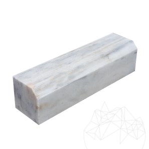 Бордюр от мрамор Кавала (скосен 1L - 3 см) 10 x 10 x L см