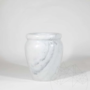 Римска ваза от бял мрамор 30 x 25 x 25 см 