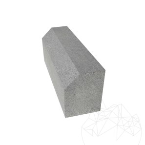 Базалтов бордюр Блек бюти (рязан и скосен 1L) 10 x 15 x 50 см