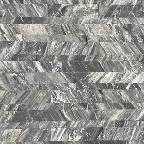 Облицовъчно 3D пано от каменни тапети SKIN Brazil White 60 х 15 см с 3М лепило на гърба