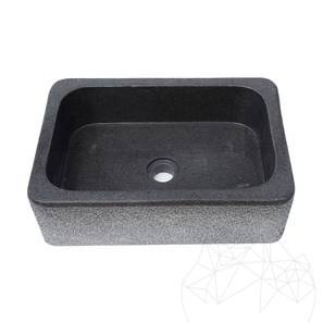 Мивка от гранит Черна пантера 45 x 30 x 15 см 