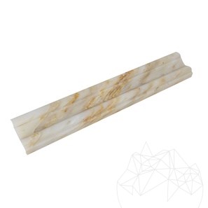 Фриз от мрамор Арабескато Оро М17 4.8 x 30.5 см