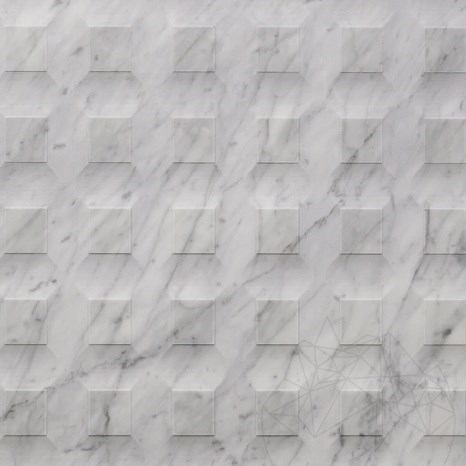 Фаши Carrara White Stud H Design 2 см