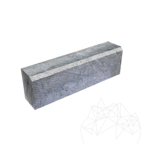Бордюр от син лабрадорит Екстра (скосен 1L - 2 см) 10 x 15 x 50 см