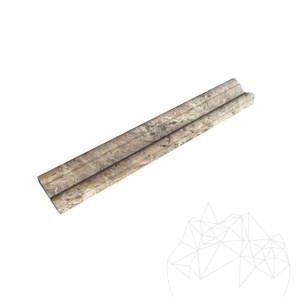 Фриз от шлайфан травертин Силвър М17 4.8 x 30.5 см