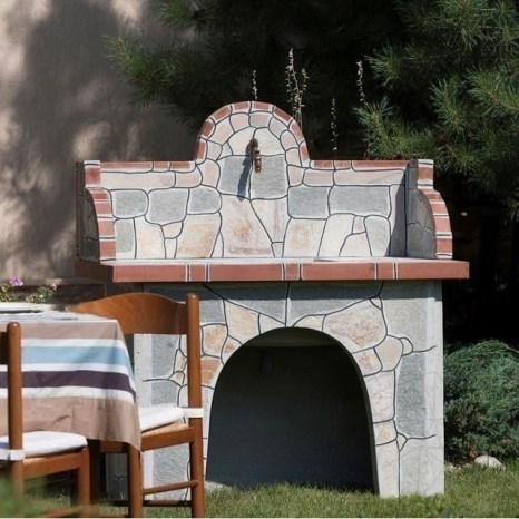 Външна мивка с неоформен камък Стандарт