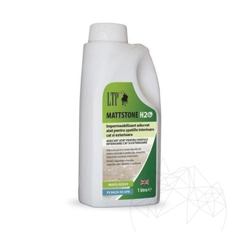 LTP Premium Mattstone H20 еко импрегнатор за естествен камък, неутрален, на водна основа, 1 л