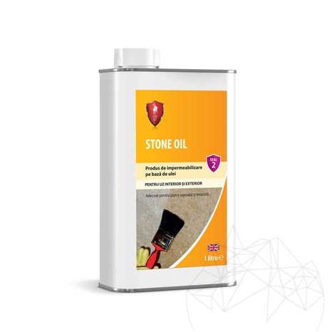 LTP Profesional Stone Oil, мощен импрегнатор на маслена основа за естествен камък (идеален за порьозни повърхности), 1 л