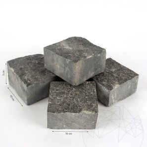 4-странно рязани павета от гранит Антрацит 10 x 10 x 5 см