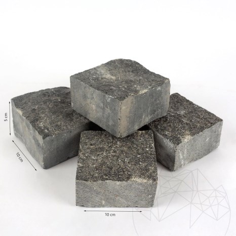 4-странно рязани павета от гранит Антрацит 10 x 10 x 5 см