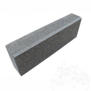 Гранитен бордюр Антрацит (скосен 1L - 2 см) 10 x 15 x 50 см