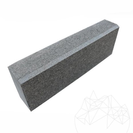 Гранитен бордюр Антрацит (скосен 1L - 2 см) 10 x 15 x 50 см