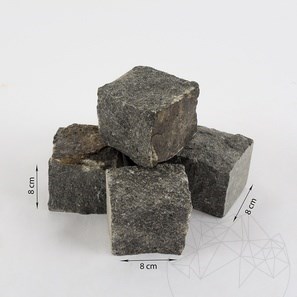 Гранитни павета Антрацит 8 x 8 x 8 см (1 тон = 5-6 кв.м)