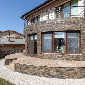 Мини облицовъчно пано за стена от многоцветен шистов камък Z 10 х 36 см