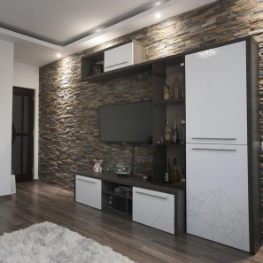 Облицовъчно пано за стена от шистов камък Сахара 15 х 60 см