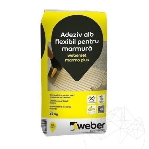 Професионално сиво лепило за под и стени Weber SetMarmo Plus Рапид 25 кг (мрамор/гранит)
