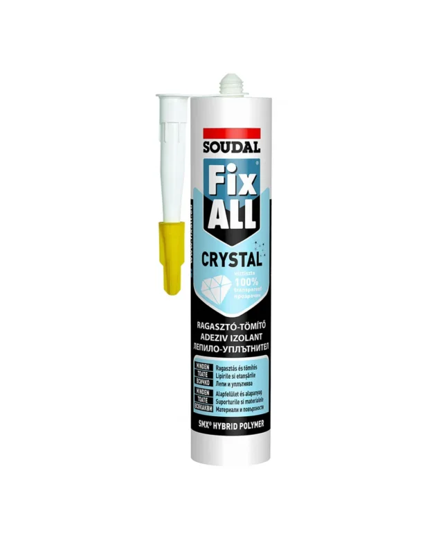 Лепило - Soudal FIX ALL Crystal, 290 мл (прозрачно)