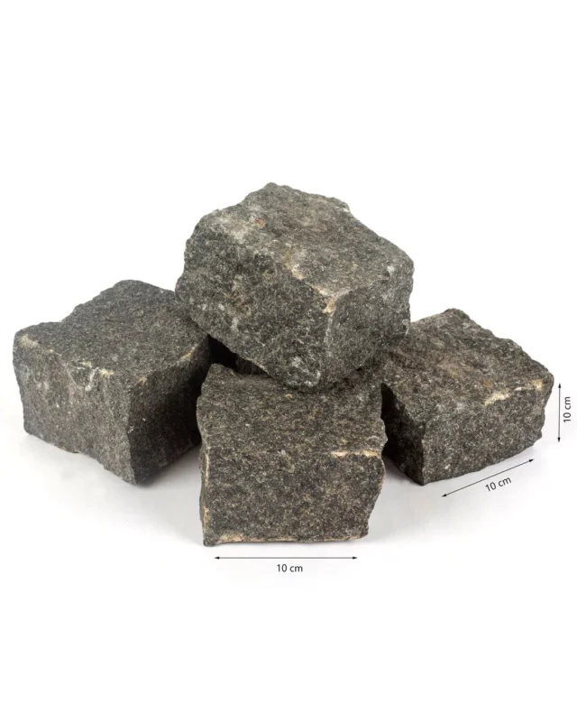 Гранитен бордюр Антрацит 10 x 10 x 10 см (1 тон = 5 кв.м)