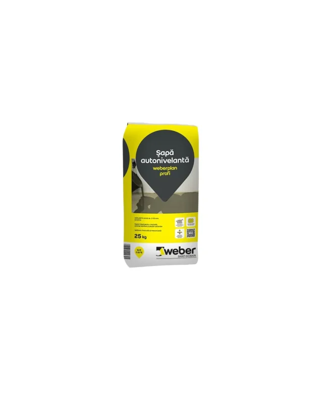 Sapa autonivelanta cu fibre de armare - Weber.Plan Profi - 25kg